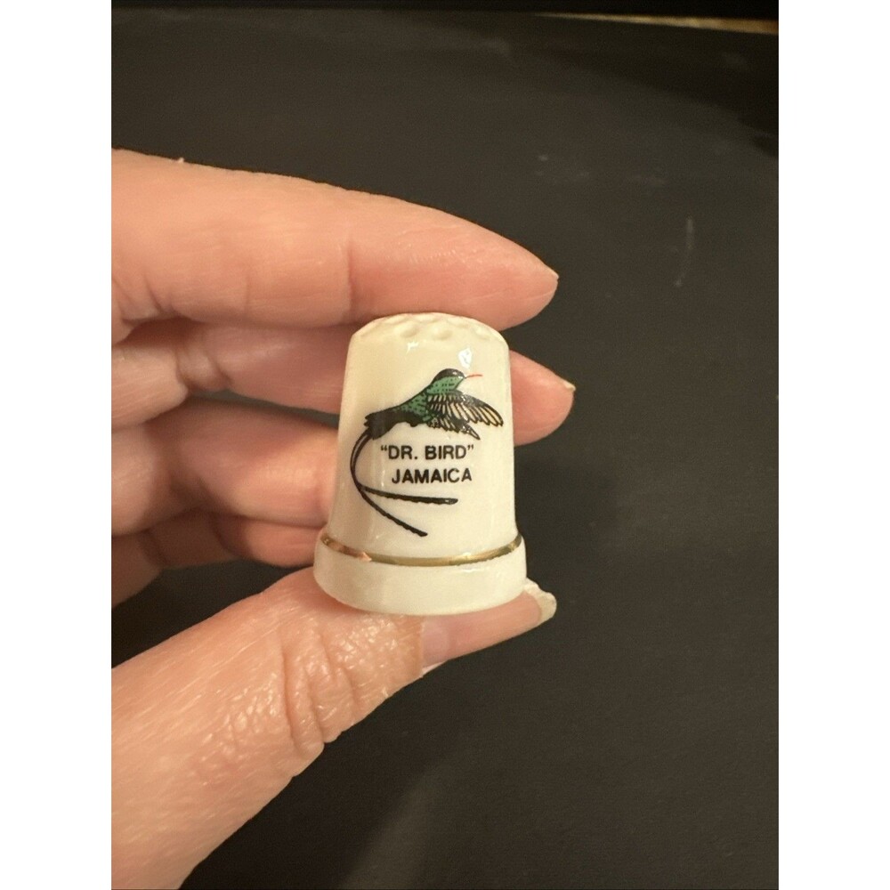 "Dr. Bird" Jamaica Souvenir Thimble